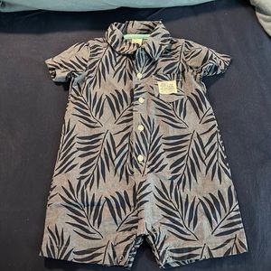 Boys Blue Romper 12 months